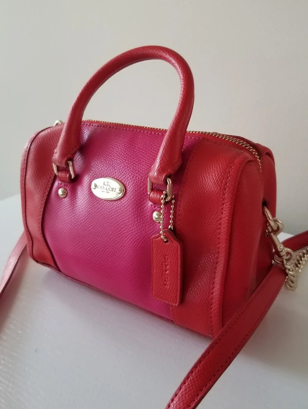 Coach Baby Bi-color Baby Bennett Satchel Crossbody Bag